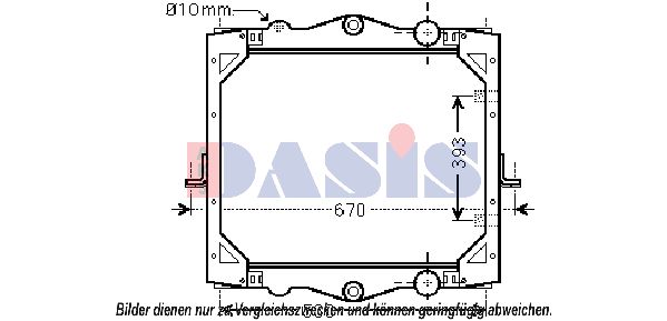 AKS DASIS radiatorius, variklio aušinimas 290015N